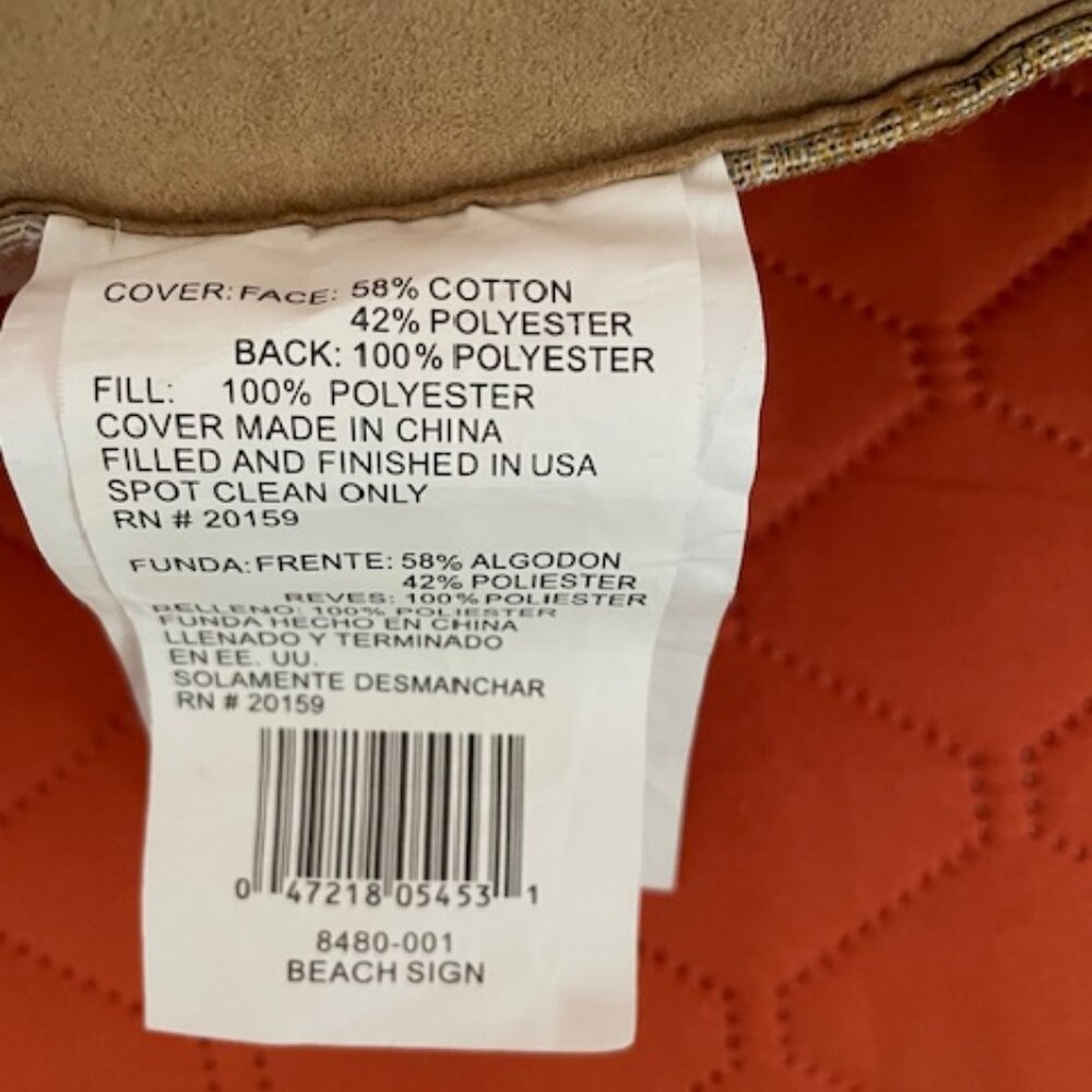 Two Beach Sign Pillows - Picture 4 of 5